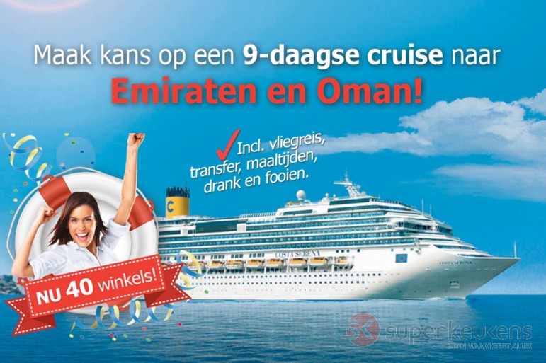 Win een 9-daagse cruise met Superkeukens